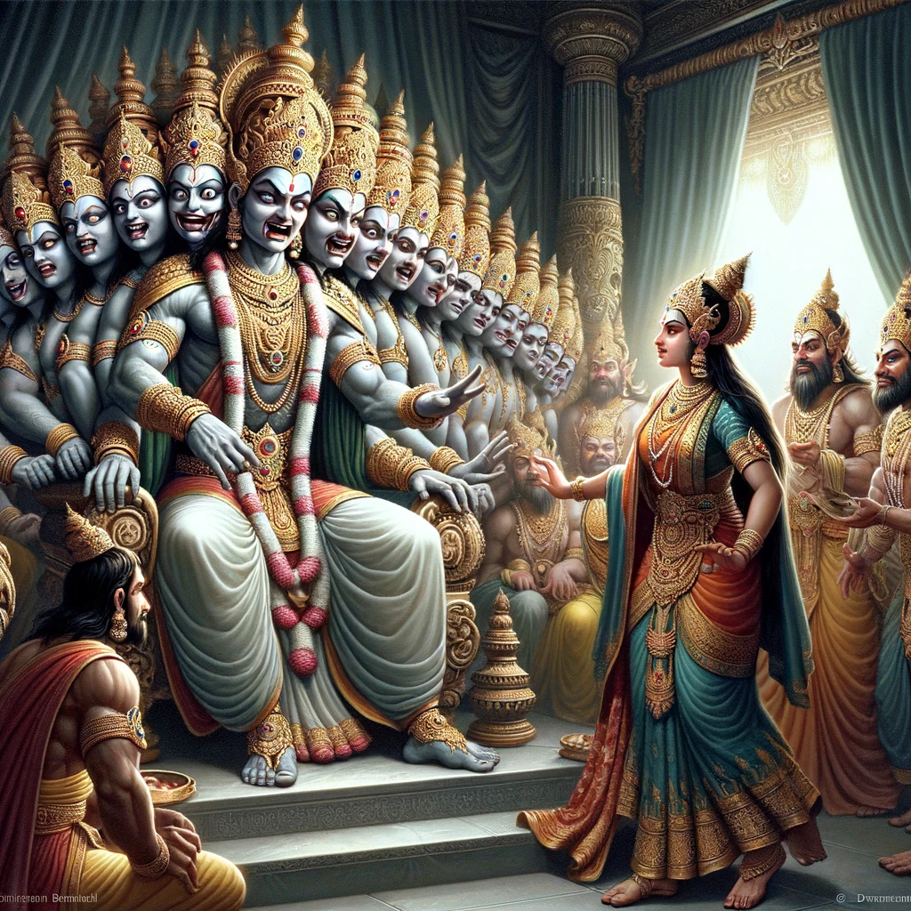 Shurpanakha Approaches Ravana